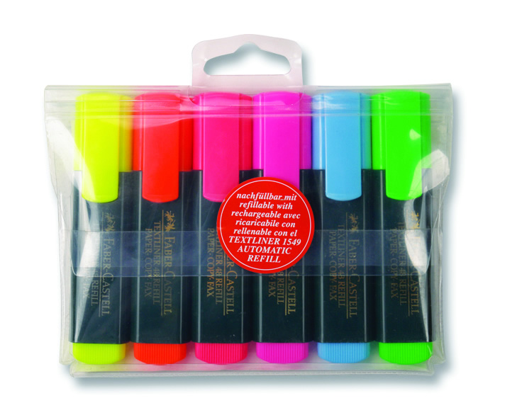 Faber Castell Fosforlu Kalem 6 lı Poşet
