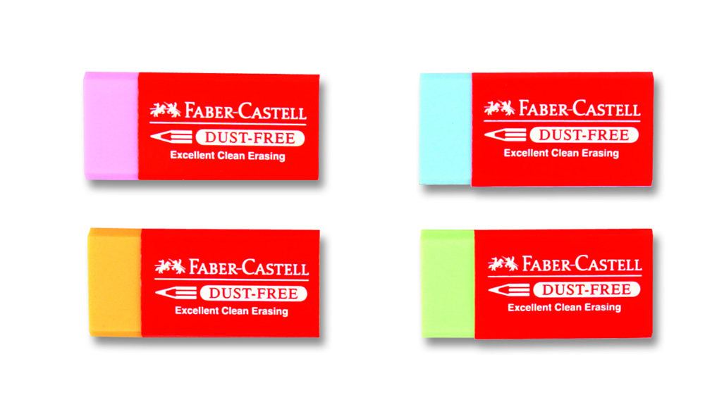 Faber Castell Dust Free Renkli Silgi, 24 li 