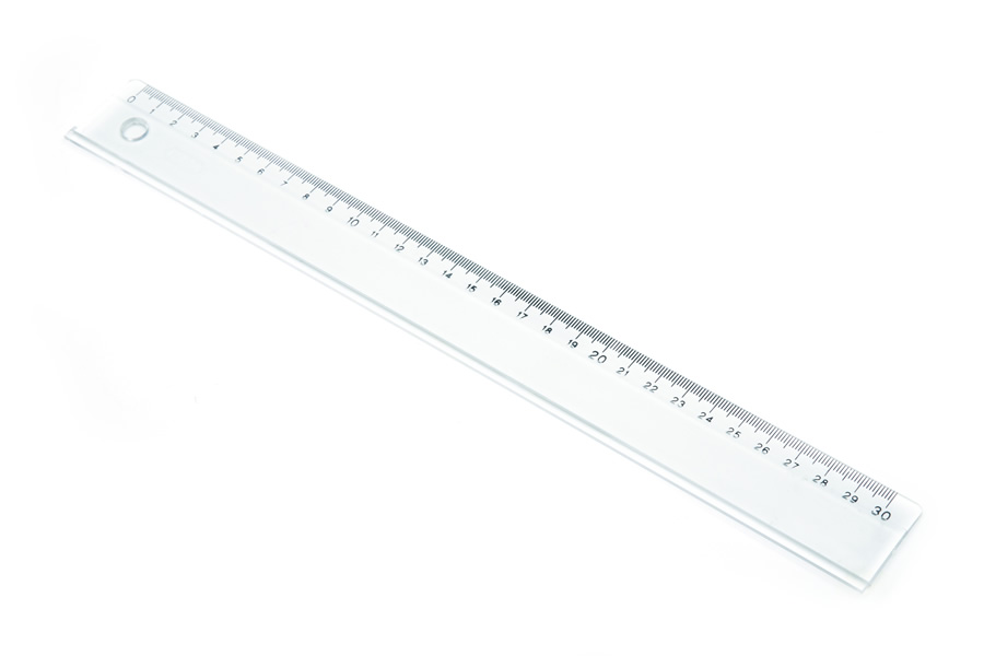 MAS 2230 Plastik Cetvel 30 cm (Rakamlar Pres Baskı