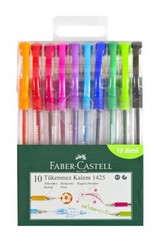 Faber Castell 1425 Tükenmez Ailesi 10 lu Poşet YEN
