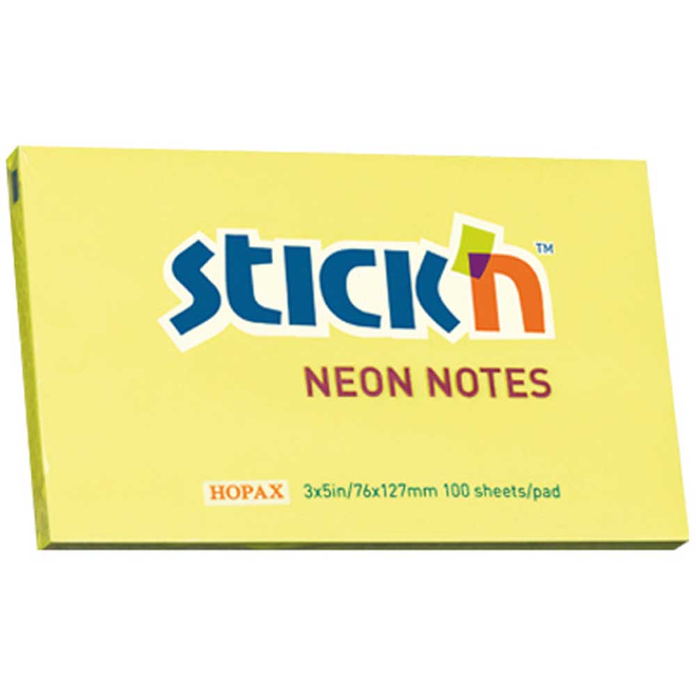 GIPTA GIPTA STICKN YPŞ.NOT KAĞ. NEON SARI 76x127MM