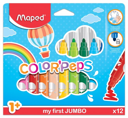 COLOR'PEPS JUMBO Keçeli Kalem 12'lü
