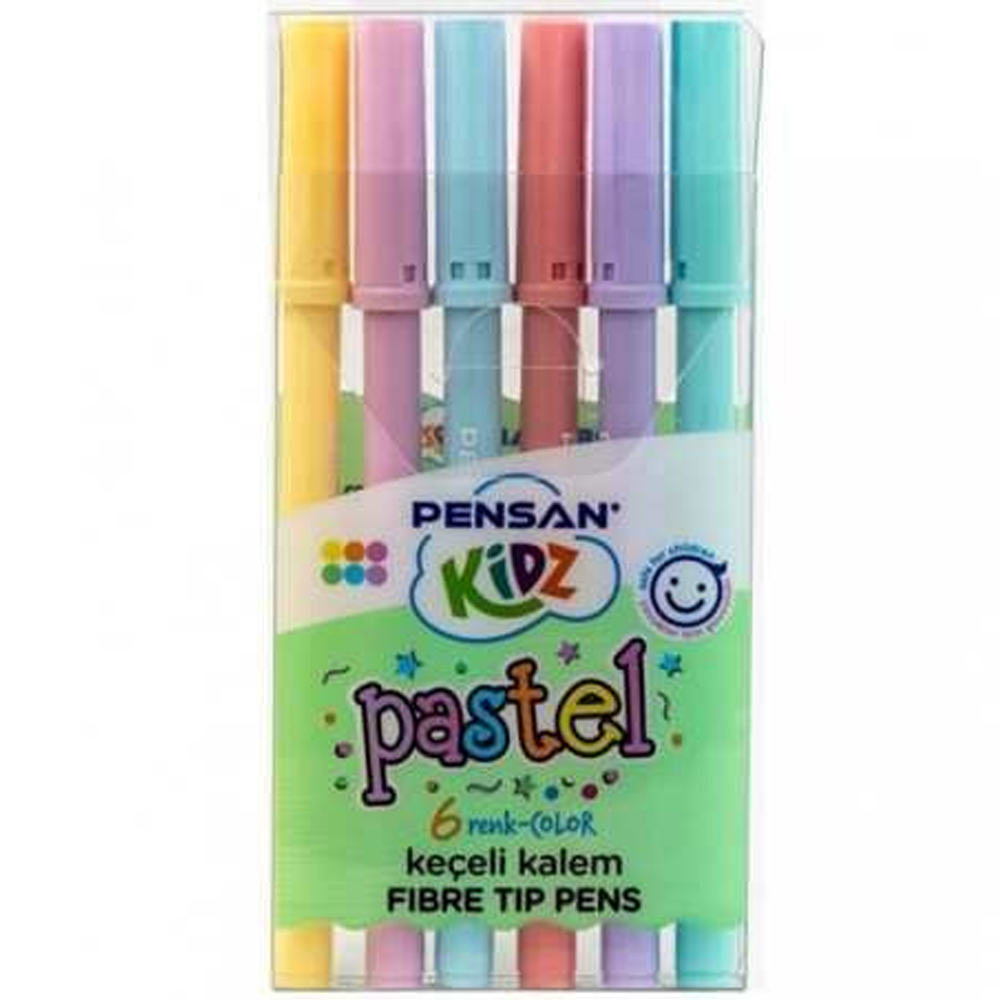 PENSAN KİDZ 6 RENK PASTEL KEÇELİ KALEM