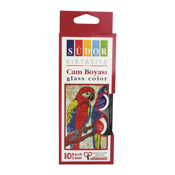 SÜDOR Cam Boya Su Bazlı Set 6x15 ml