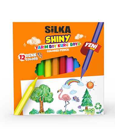 Silka SHINY YARIM BOY 12'Lİ KURU BOYA