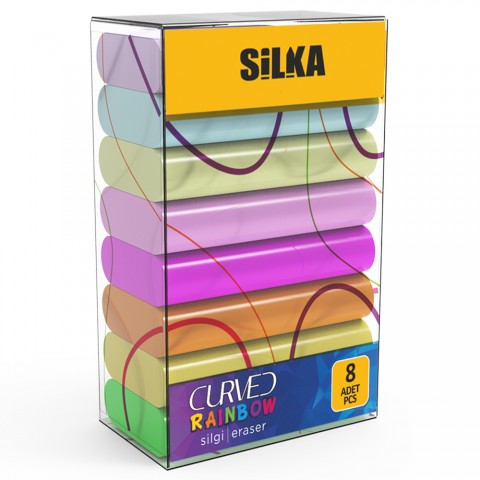 SİLKA SİLGY CURVED RAİNBOW 8 NEON/PASTEL SİLGİ