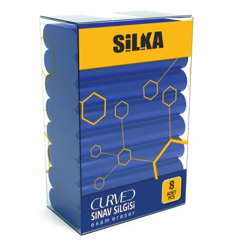 SİLKA SİLGY CURVED 8 Lİ SINAV SİLGİSİ