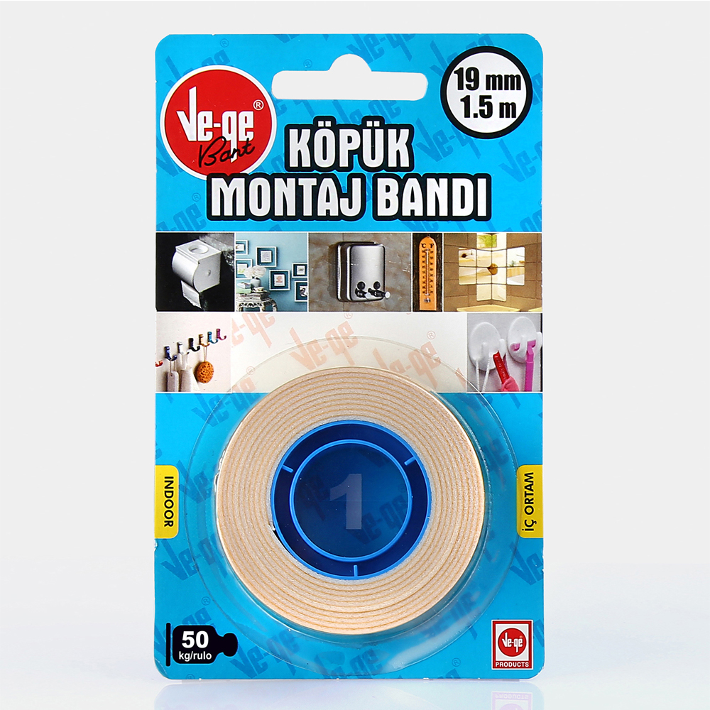 VEGE KÖPÜK MONTAJ BANDI 19mm X 1,5m 1 -İÇ ORTAM