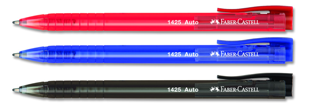 Faber Castell 1425 Auto Tükenmez, Mavi 10 lu Kutu 