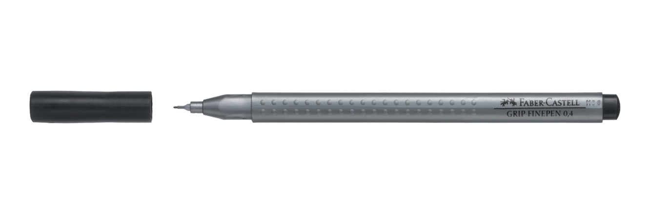 Faber Castell Grip Finepen 0.4mm, Siyah 
